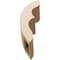 Ekena Millwork 5-inch W x 10-inch D x 14-inch H Ozark Rough Cedar Woodgrain TimberThane Knee Brace, Primed BRCUR05X10X14OZKRCPR - alternate 4